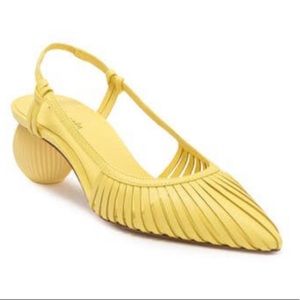 Cult Gaia Yellow Slingback Shoes in size 37.5